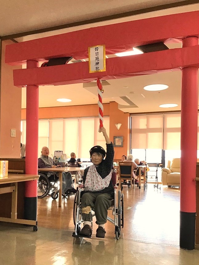 手作りの神社にて初詣☆彡